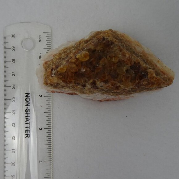 Citrine Geode Crystal ?? 10.5 oz 4" Long Mineral Specimen Quartz Crystal Healing - Picture 10 of 12